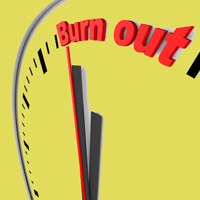Uhr, burn-out