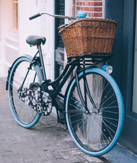 Fahrad mit Lenkerkorb