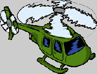 Hubschrauber, grün