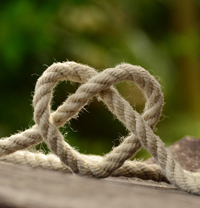 Herz aus Seil