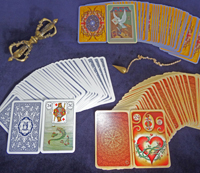 verschiedene Kartendecks