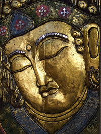 Buddha, nah, gold