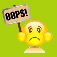 Smiley, oops