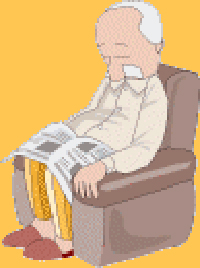 Opa im Sessel
