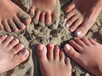 Füße im Sand