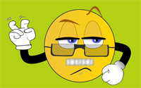 Smiley, Ärger