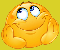 smiley, breit, grins