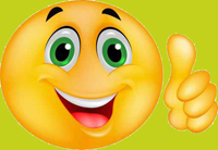 Smiley, Daumen hoch