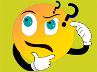 Smiley, Fragezeichen