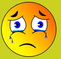 Smiley, weint