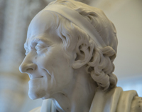 Voltaire, Statue, Kopf