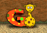 Buchstabe G wie Giraffe